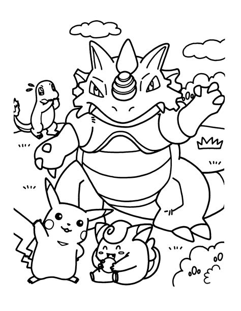 pokemon colring pages|52 Pokemon Coloring Pages (Free PDF Printables)